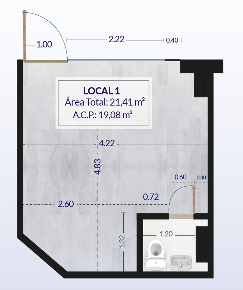 Local 5 Meridiano Express Caoba en arriendo, Mosquera