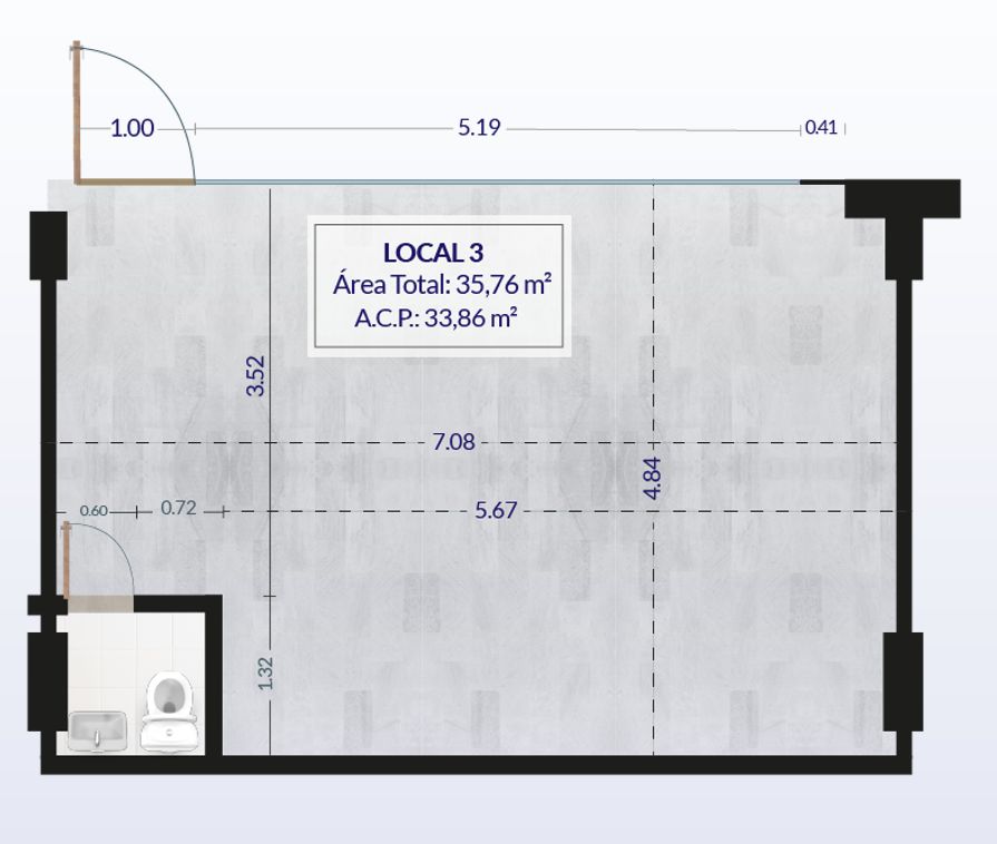 Local 3 Meridiano Express Caoba en arriendo, Mosquera