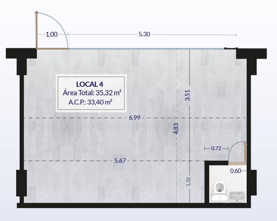 Local 4 Meridiano Express Caoba en arriendo, Mosquera