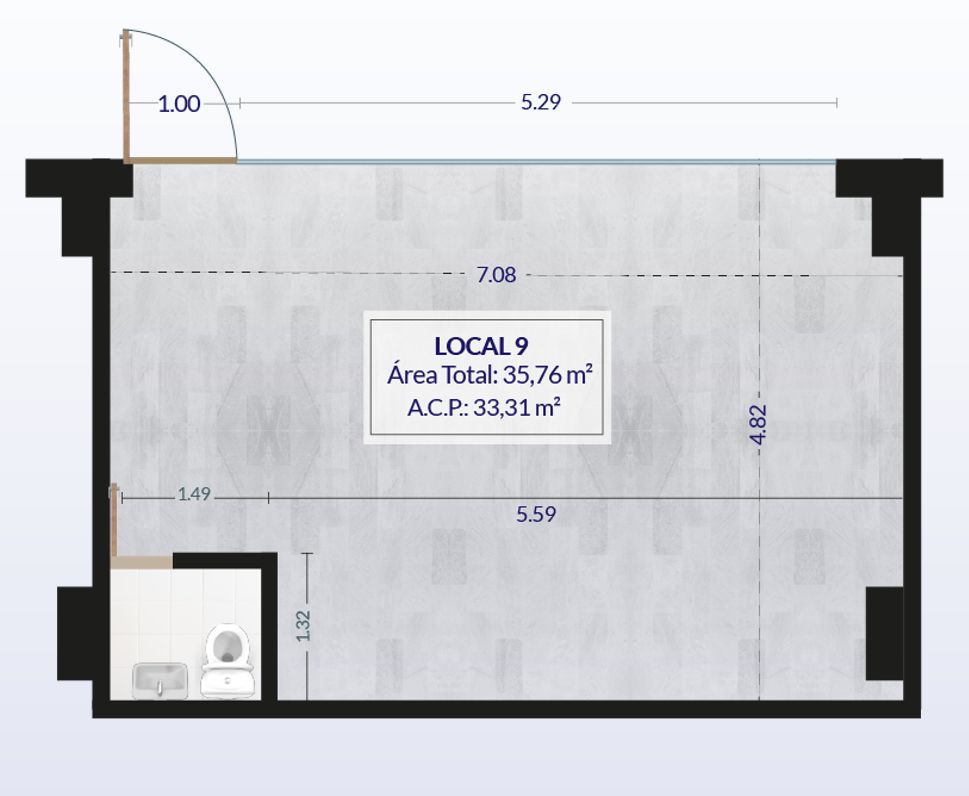 Local 9 Meridiano Express Caoba en arriendo, Mosquera